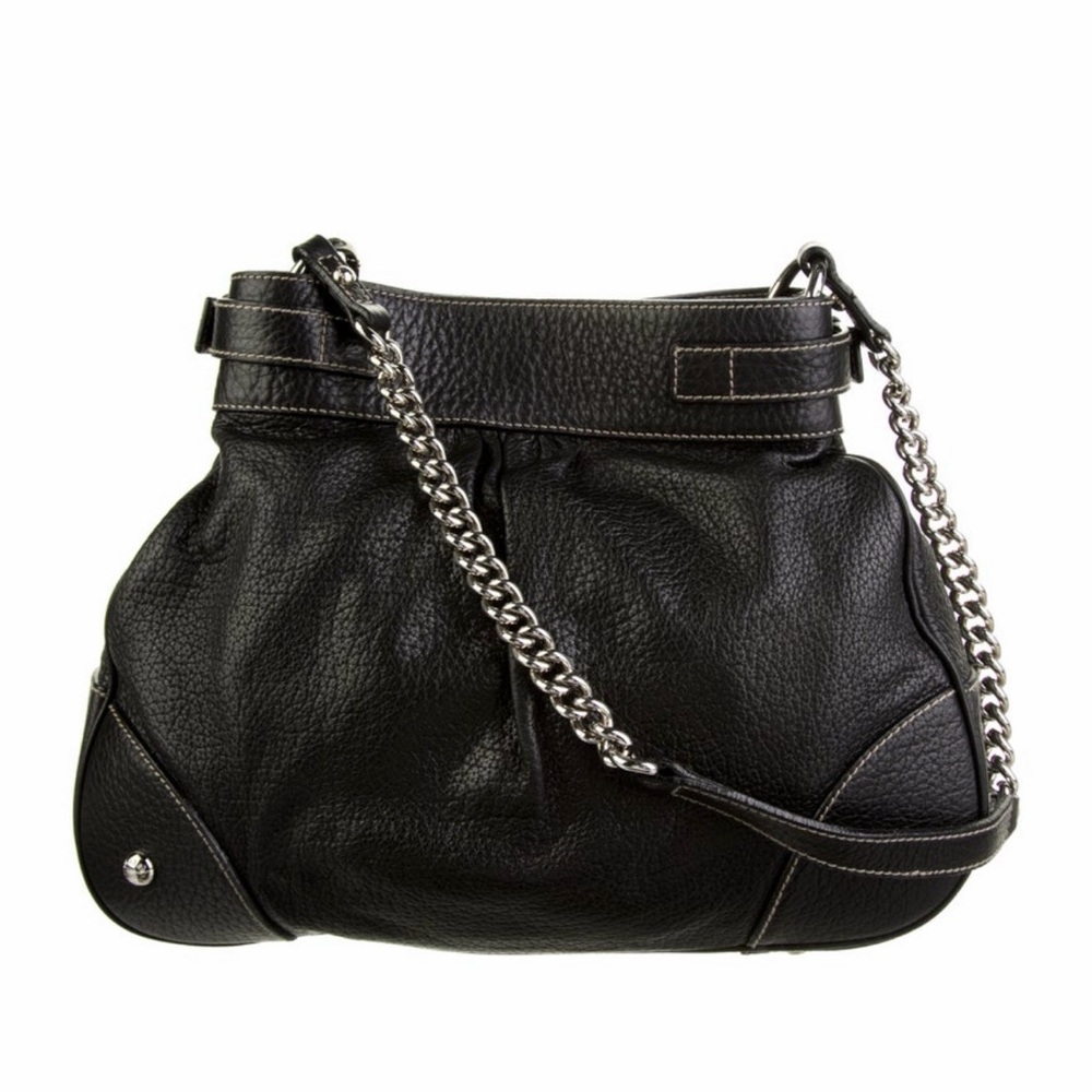 Dolce & Gabbana Black Textured Shoulder Bag - Picture 2 of 9